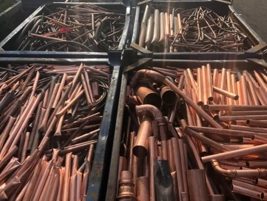 Clean Copper Tubing
